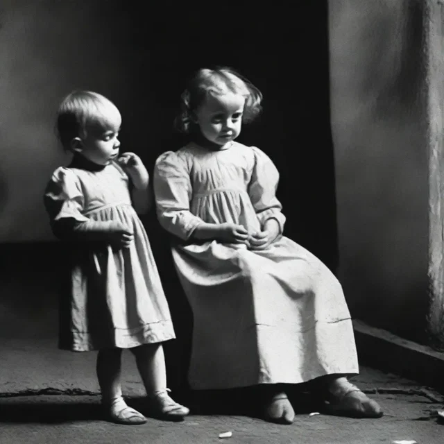 The baby-sitter realized too late that the children she was caring for were actually possessed by evil spirits.