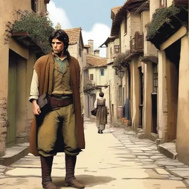 In the classic novel, the protagonist would occasionally walk off with valuables from unsuspecting townsfolk.