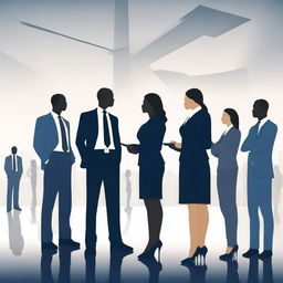 An image featuring a group of business leaders depicted in a professional setting