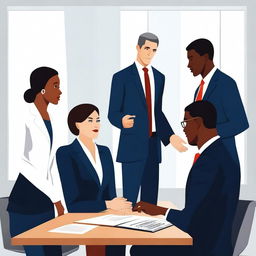 An image featuring a group of business leaders depicted in a professional setting