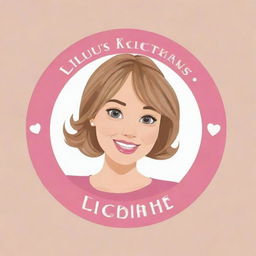 Create a fun, creative logo for a vlog named 'Lulu's Kitchen Diaries', incorporating elements of cooking and daily life with a feminine touch.