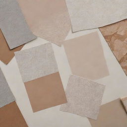 Create a moodboard featuring various surface design techniques, showcasing an array of materials, patterns, textures and colours.