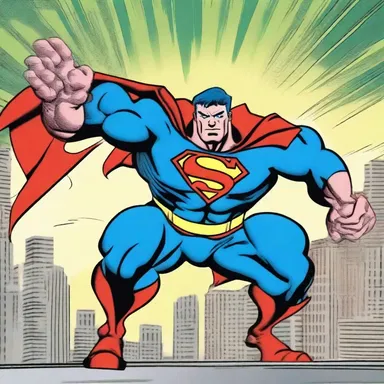 The superhero in the comic book struggled to win the battle due to damage in his myoneural junction, which impaired his ability to control his muscles.