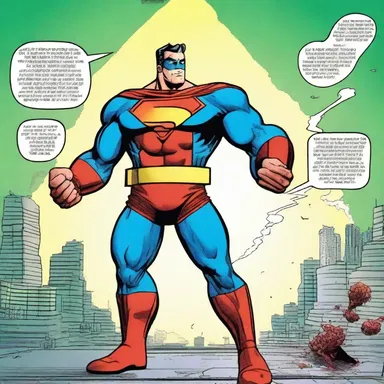 The superhero in the comic book struggled to win the battle due to damage in his myoneural junction, which impaired his ability to control his muscles.