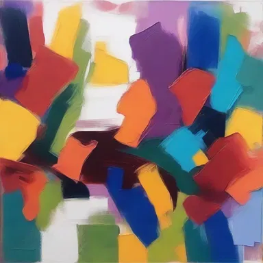 The artist's use of vibrant colors and dynamic brushstrokes creates a synergistic effect, capturing the viewer's attention.