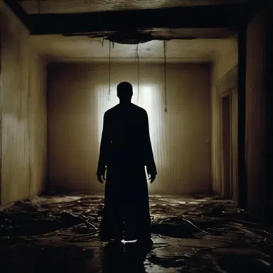 The combination of eerie music and suspenseful lighting in the horror film created a synergistic experience, heightening the audience's fear.