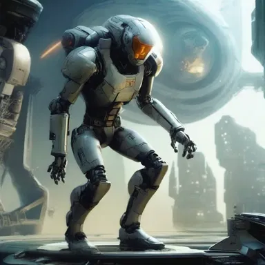 In the science fiction novel, the protagonist's use of advanced technology and enhanced abilities had a synergistic effect, enabling them to overcome obstacles.