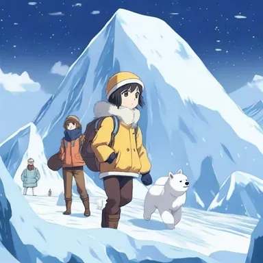 In the anime, the characters embark on an adventure to discover the hidden secrets of the polar circle.