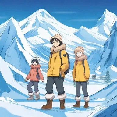 In the anime, the characters embark on an adventure to discover the hidden secrets of the polar circle.