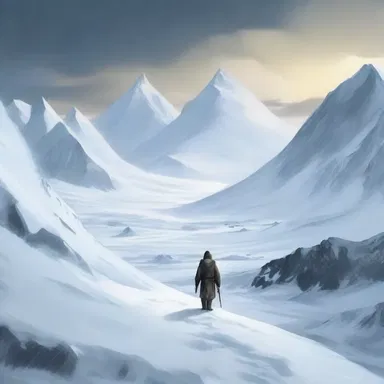 In the epic novel, the protagonist escapes to the untamed lands beyond the polar circle in search of freedom and redemption.