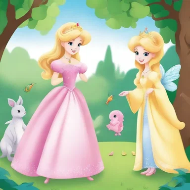 In the magical kingdom, the well-mannered princess always greeted the other creatures with a courteous curtsy.