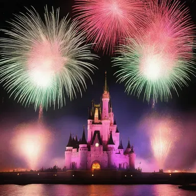 The fireworks display during the grand finale was spectacularly animated, just like a scene from a cartoon.