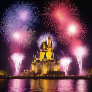The fireworks display during the grand finale was spectacularly animated, just like a scene from a cartoon.