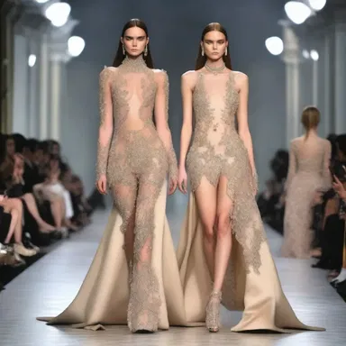 The designer's latest collection was presented on the runway with spectacularly elaborate and exquisitely designed garments.