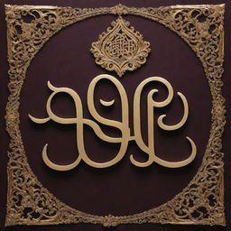 The name 'Anjum Badshah' displayed in elegant, royal-style calligraphy, with ornate, gold flourishes and a regal background.