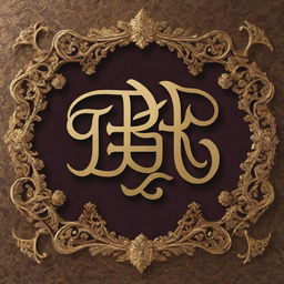 The name 'Anjum Badshah' displayed in elegant, royal-style calligraphy, with ornate, gold flourishes and a regal background.