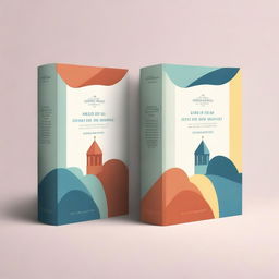 A set of high-quality digital art renderings of book covers, each one presenting a different design concept while maintaining the same subtle and calming color palette