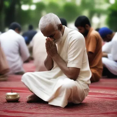 After a long day of fasting, the devotee felt logy and struggled to focus during prayers.