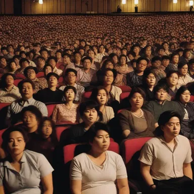 The audience left the late-night screening feeling logy from the intense action sequences in the movie.