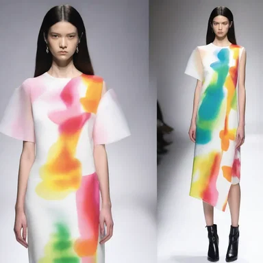 The designer incorporated column chromatography patterns into her fashion collection, creating a unique and artistic look.