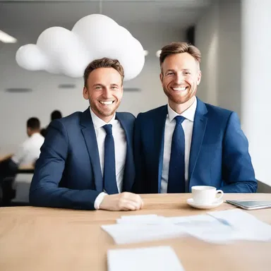 After receiving a surprise promotion at work, Tom was on cloud nine and joked that he might be mistaken for the company's CEO.