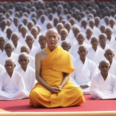 Attending the religious ceremony and witnessing the spiritual leader's profound speech, the devotees felt as if they were on cloud nine with enlightenment.