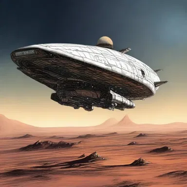The low-cost spaceship was the protagonist's only hope of escaping a dying planet.