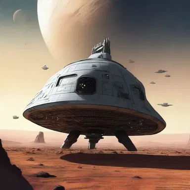 The low-cost spaceship was the protagonist's only hope of escaping a dying planet.