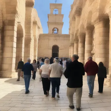The church organized a low-cost pilgrimage for its members to visit the holy land.