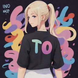 Anime-style character with a colorful design, featuring the name 'Ino' artistically written on its back.