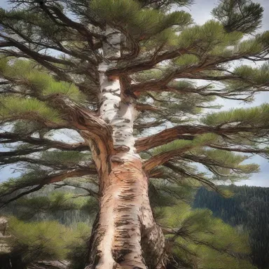 According to Native American mythology, the whitebark pine is a sacred tree believed to hold the spirits of their ancestors, offering protection and wisdom to those who seek it.