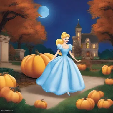 As the clock struck midnight, Cinderella had to head home before her carriage turned back into a pumpkin.