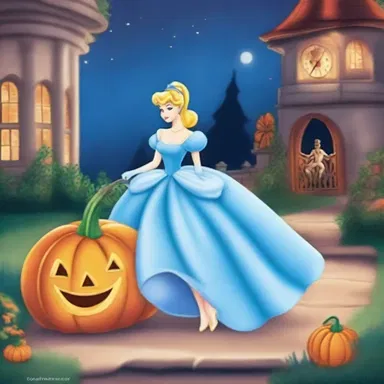 As the clock struck midnight, Cinderella had to head home before her carriage turned back into a pumpkin.