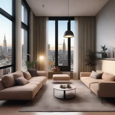 After a long day of exploring the new city, the tourists were ready to head home and relax in their modern and stylish apartment.