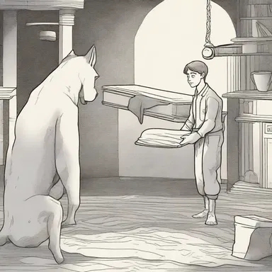 In the science fiction novel, the protagonist encounters a dog in the manger who refuses to let him use the advanced technology.
