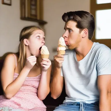 He felt like a dog in the manger when his girlfriend refused to let him try her ice cream even though she didn't like that flavor.