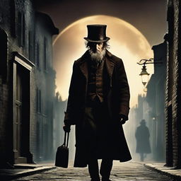 This is a high-quality, live-action movie poster featuring a younger, 30-year-old version of Fagin from Oliver Twist