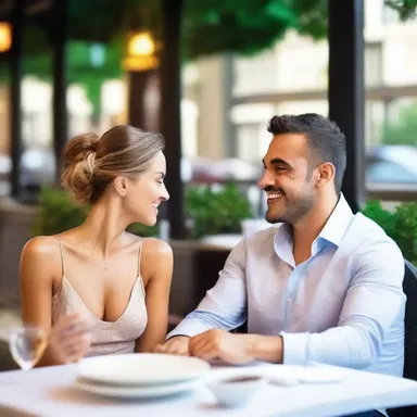 The couple decided to split the bill equally on their romantic date.
