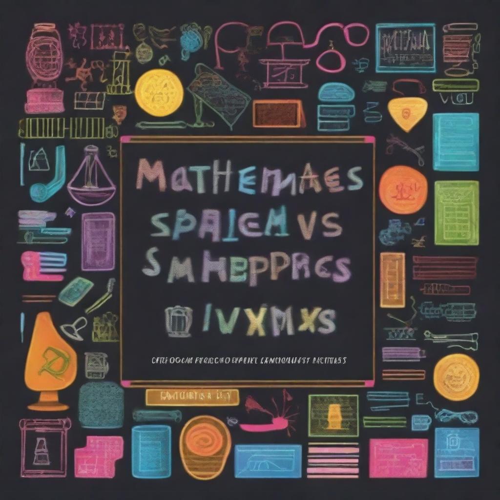 An appealing high-quality digital art cover for the book "Mathematics Simplified: A Guide for Every Grade Level