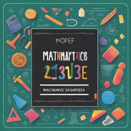 An appealing high-quality digital art cover for the book "Mathematics Simplified: A Guide for Every Grade Level