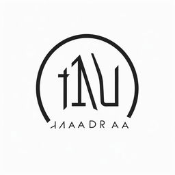 A professional logo with the name 'MADARA GRAPH'. The logo should have white background and black text, encompassing an anime-style design.