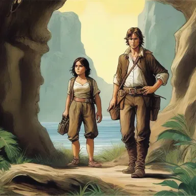 The main character in the novel embarked on a dangerous endeavor to find a hidden treasure.