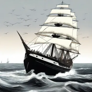 In the classic novel Moby-Dick, Captain Ahab's endeavor to hunt down the white whale becomes an obsession.
