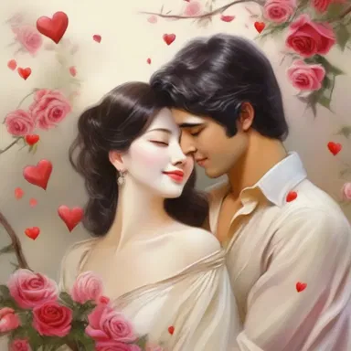 As the lovers embraced tightly, they felt their hearts resile with joy and happiness.