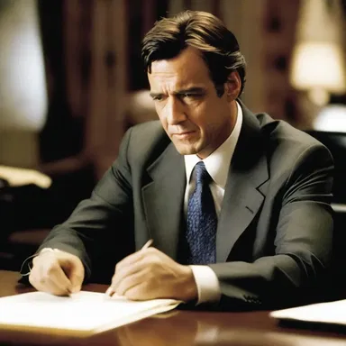 In the movie, the protagonist resiles from signing the contract at the last moment, leading to an unexpected turn of events.