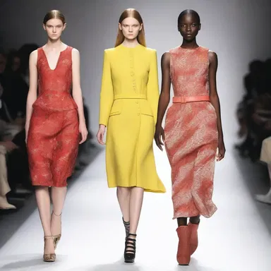 The designer used carminative fabrics that allowed for movement and comfort in the fashion collection.