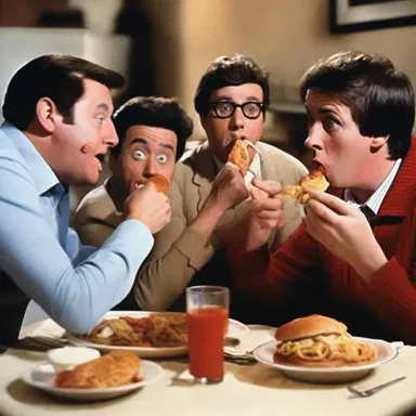 In the scene of the comedy film, the characters consumed a hearty meal and one of them discreetly took a carminative to prevent any embarrassing moments.