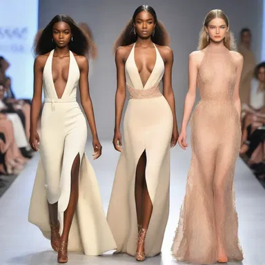 The models walked down the runway wearing elegant gowns and glamorous suits, showcasing the latest fashion trends of Vanity Fair.