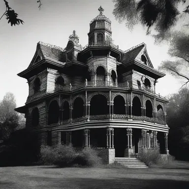 The old haunted mansion at the outskirts of Vanity Fair was the setting of a terrifying horror movie.