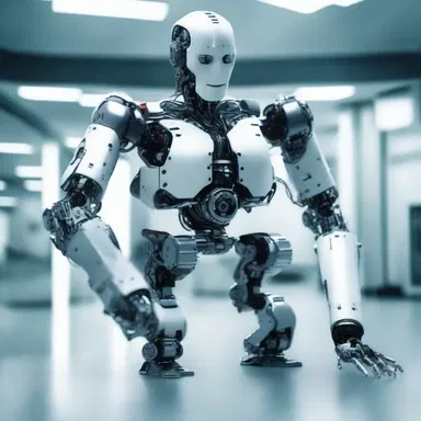 In the futuristic world, robots moved with precision using advanced cam stroke mechanisms for enhanced performance.